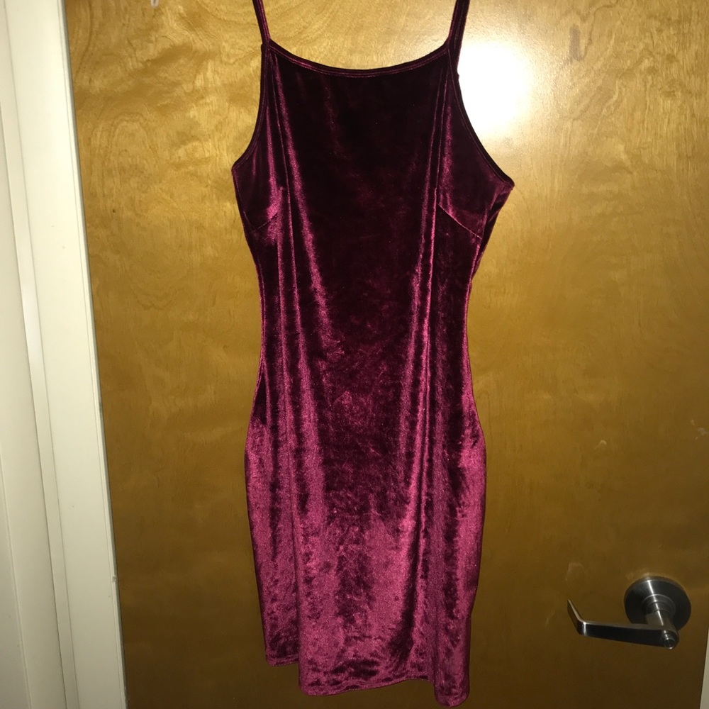 Velvet bodycon dress